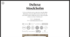 Desktop Screenshot of deluxestockholm.com