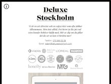 Tablet Screenshot of deluxestockholm.com